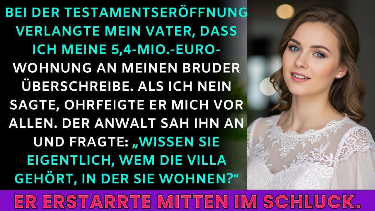 Bei der Testamentseröffnung wollte Dad mein Erbe—dann sagte der Anwalt： „Sir… ahnen Sie es ?