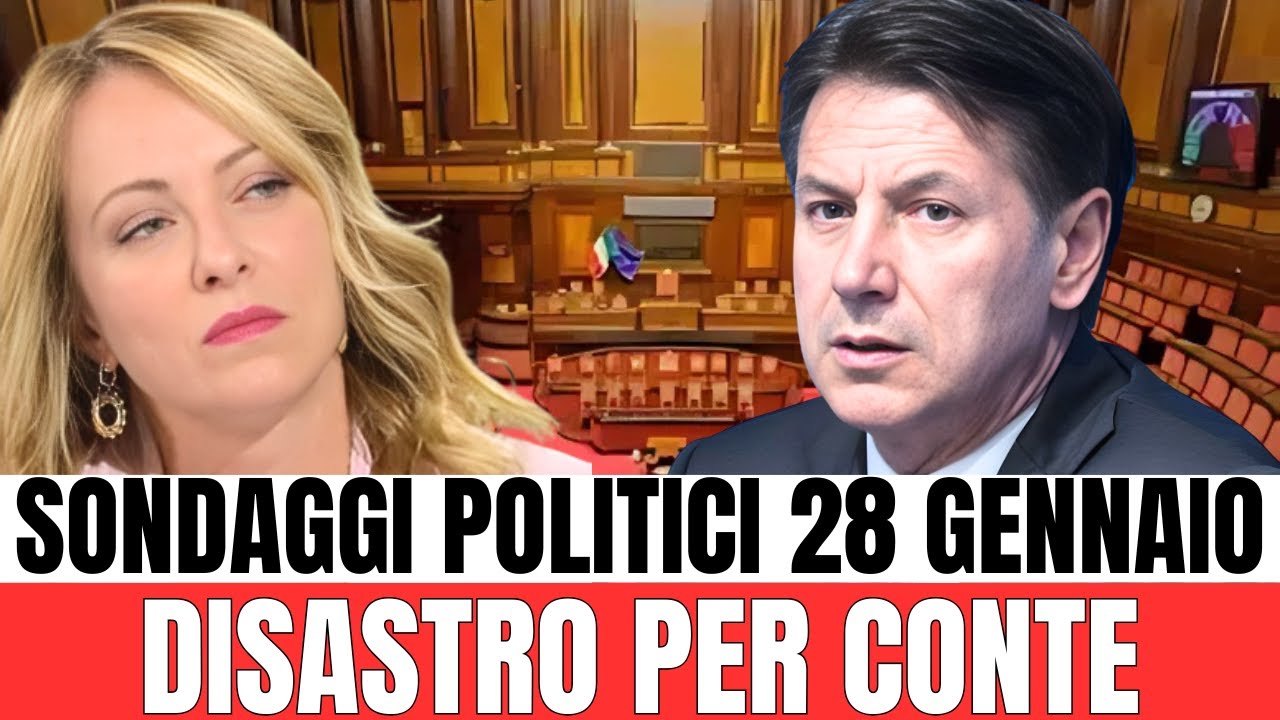 SONDAGGI..ULTIMI DATI SWG: DISASTRO PER CONTE, VOLATA MELONI!