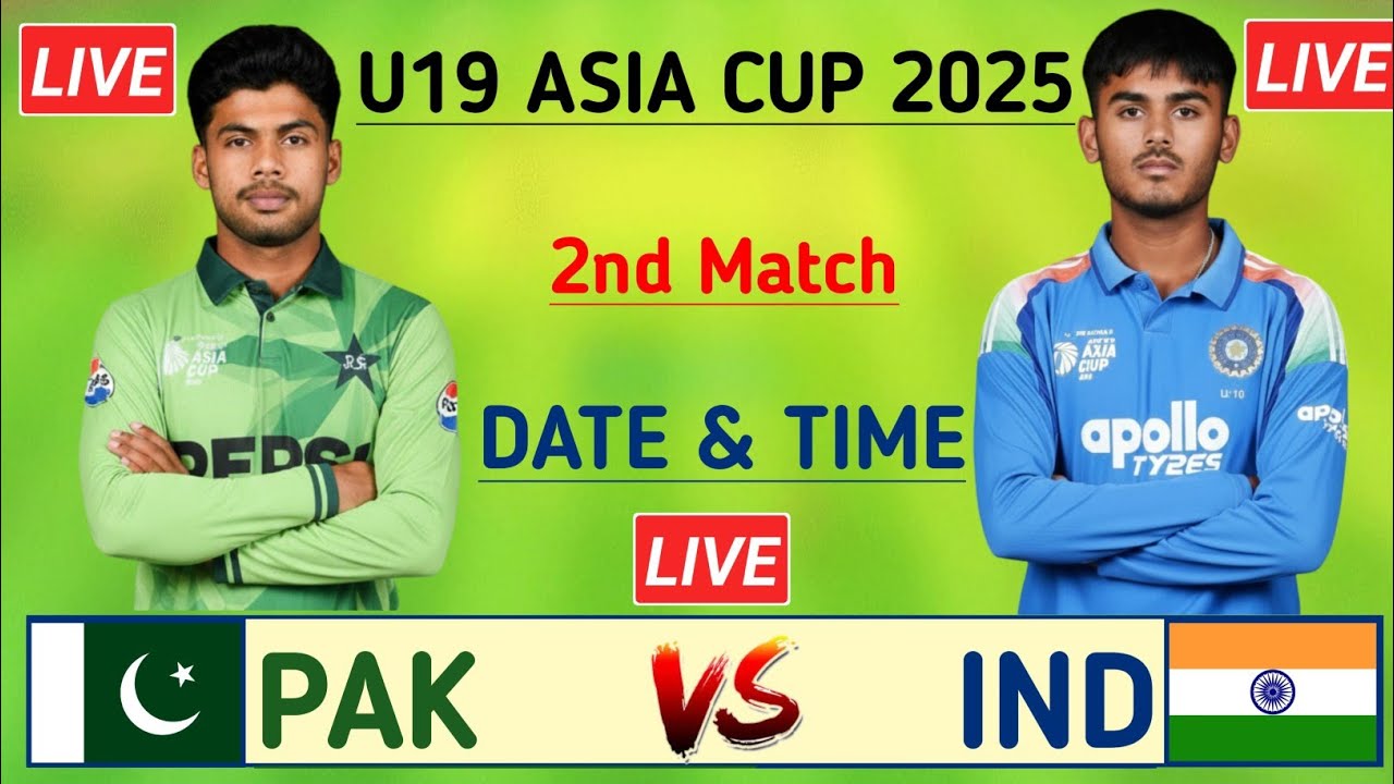 U19 Asia cup Pakistan vs India match 2025 | Asia cup match live | today Pakistan match live 2026