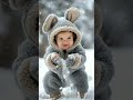 Snowy! ❄ #YTShorts #AIBaby #AIArt #WinterBaby #SnowDay #Cutest #WinterFun #CuteBaby #Viral #Trending