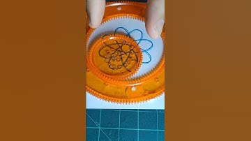 Flower design spirograph satisfying video ASMR #shorts