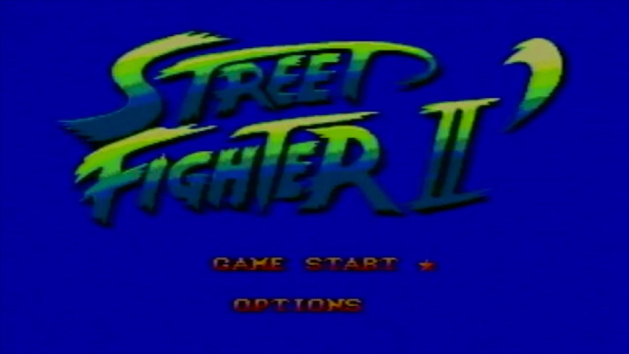 Street FIghter 2 game play sega master system