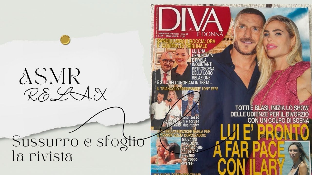 ASMR ita intense whispering 😴 sfoglio e sussurro la rivista#blueyeti