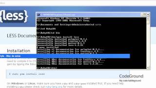 Famous How to install Less on Windows - CodeGround Profile