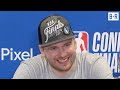 Luka Doncic on WCF Win vs. Timberwolves on the Road: 