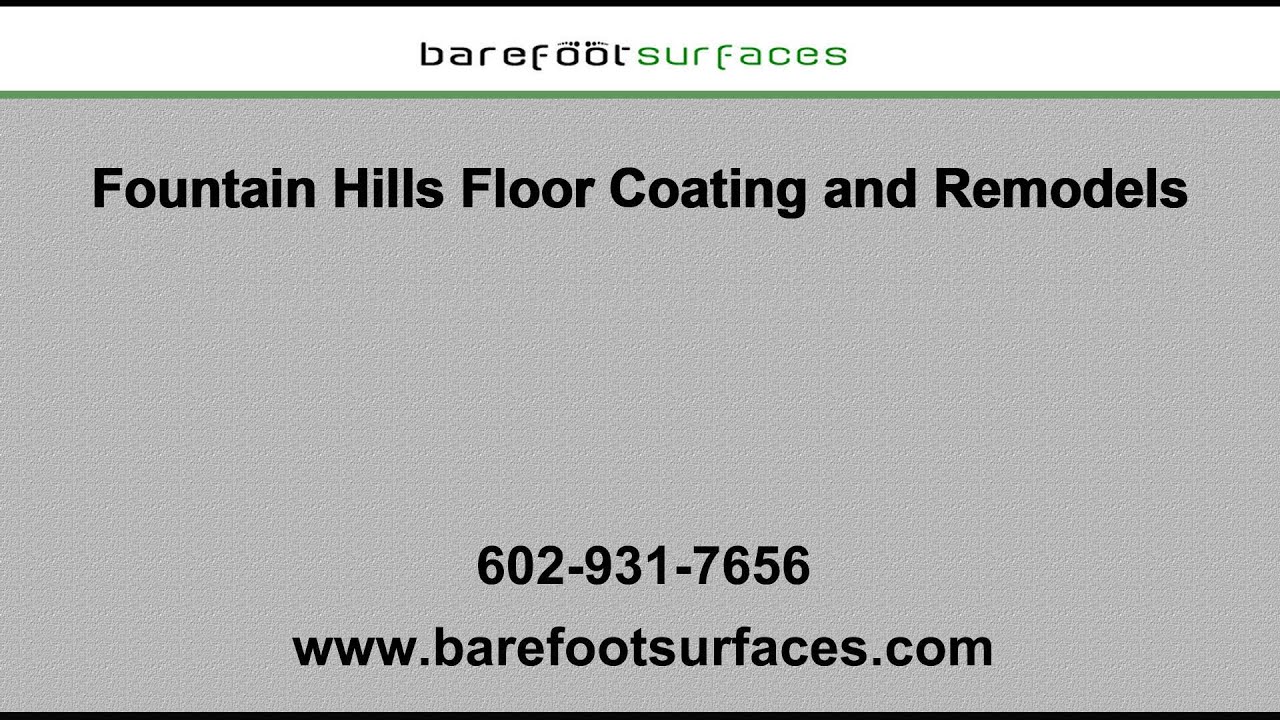 Fountain Hills Garage Floor Coatings Barefoot Surfaces YouTube