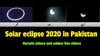 Solar eclipse in lahore,karachi,sukkur ...