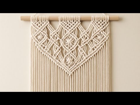 طريقة عمل ستارة مكرمية أنيقة بخطوات بسيطه