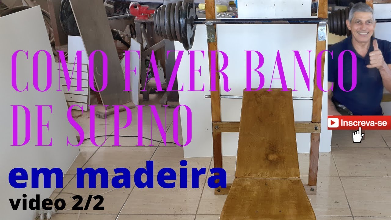 🏋️‍♂️💪COMO HACER UN banco para HACER EJERCICIO muy fácil. DIY Adjustable  Wooden Gym Bench 