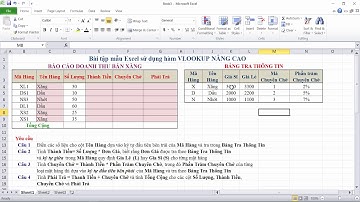 Hàm vlookup nâng cao trong excel 2010   Học excel cơ bản