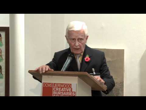 Jerwood Foundation Chairman Alan Grieve speaks at ...