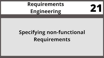 Specifying non-functional Requirements|Requirements Engineering in Hindi Urdu CSE305 LECTURE 21