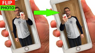 iPhone How to flip iPhone Pictures easily - iPhone Mirror Images Fixed - iPhone selfie flip problem