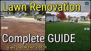 How To Fix Your Lawn with Renovation \/\/ All The Steps In One Video!!