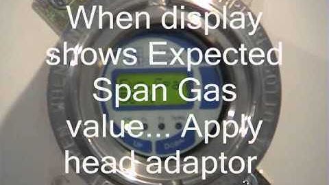 Gas detectors calibration procedure DUST RAS DY