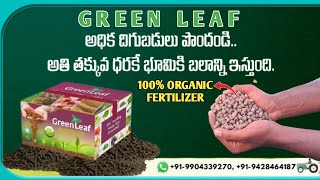 Green leaf || 100% organic fertilizer || తక్కువ ధరకే భూమికి బలం ఇస్తున్న Best fertilizer 1