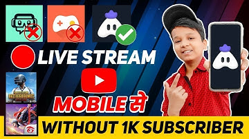 How to Live Stream Turnip Live App ll How to Live Stream on Youtube Without 1K Subscriber