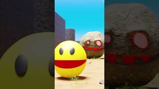 Pac-Man vs Robot Pacman vs Stone Pacman #3 #pacman #animation