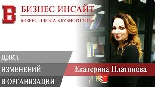 БИЗНЕС ИНСАЙТ: Екатерина Платонова. Цикл изменений в организации БИЗНЕС ИНСАЙТ: Екатерина Платонова. Цикл изменений в организации