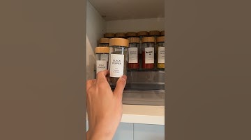 Spice jar organization #pantryorganization #cleanwithme #organization
