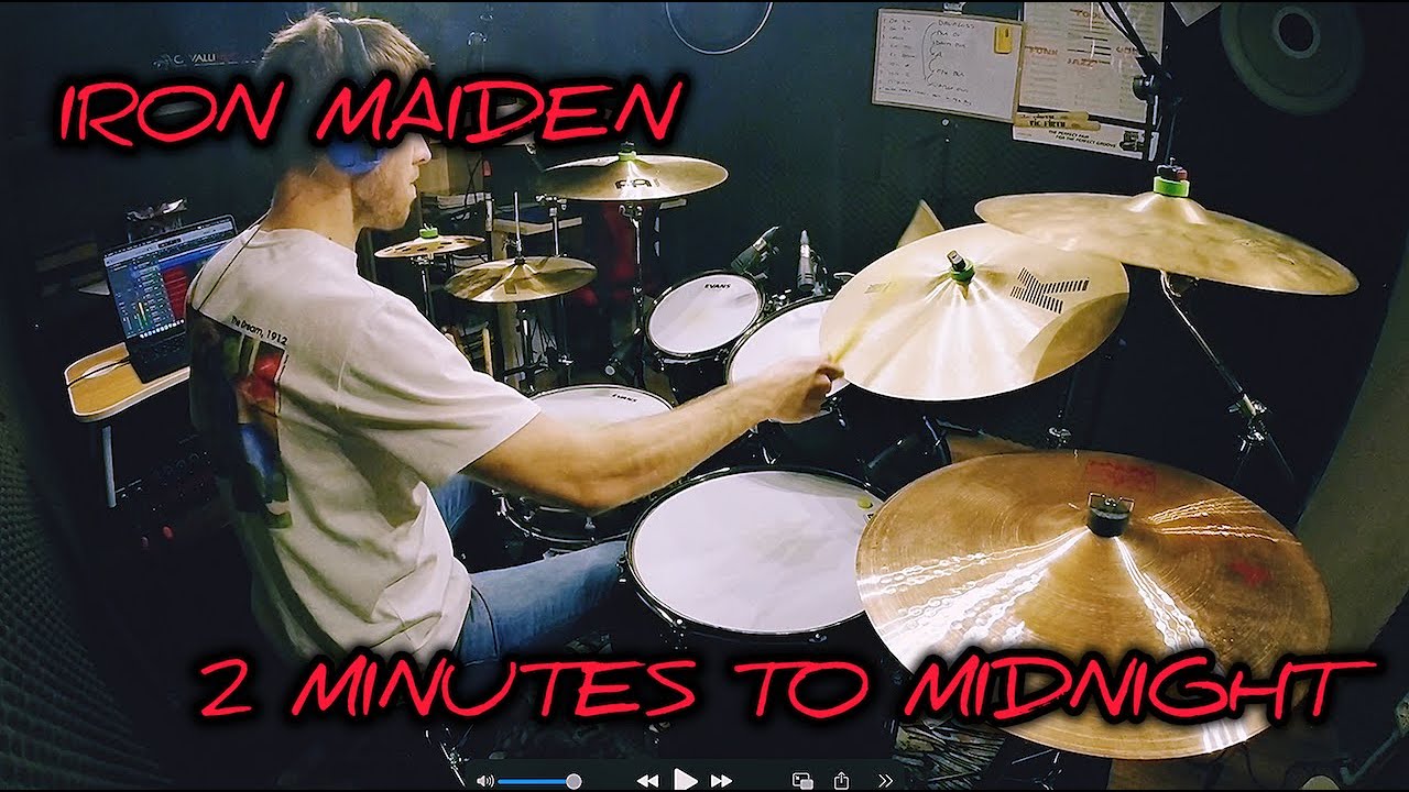 IRON MAIDEN: 2 MINUTES TO MIDNIGHT - Drum Cover by Cristian Crevena