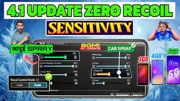 4.1 UPDATE🔥ZERO RECOIL SENSITIVITY | SPRAY LIKE JONATHAN |  4.1 SETTING | 4.1 BEST SENSITIVITY GYRO