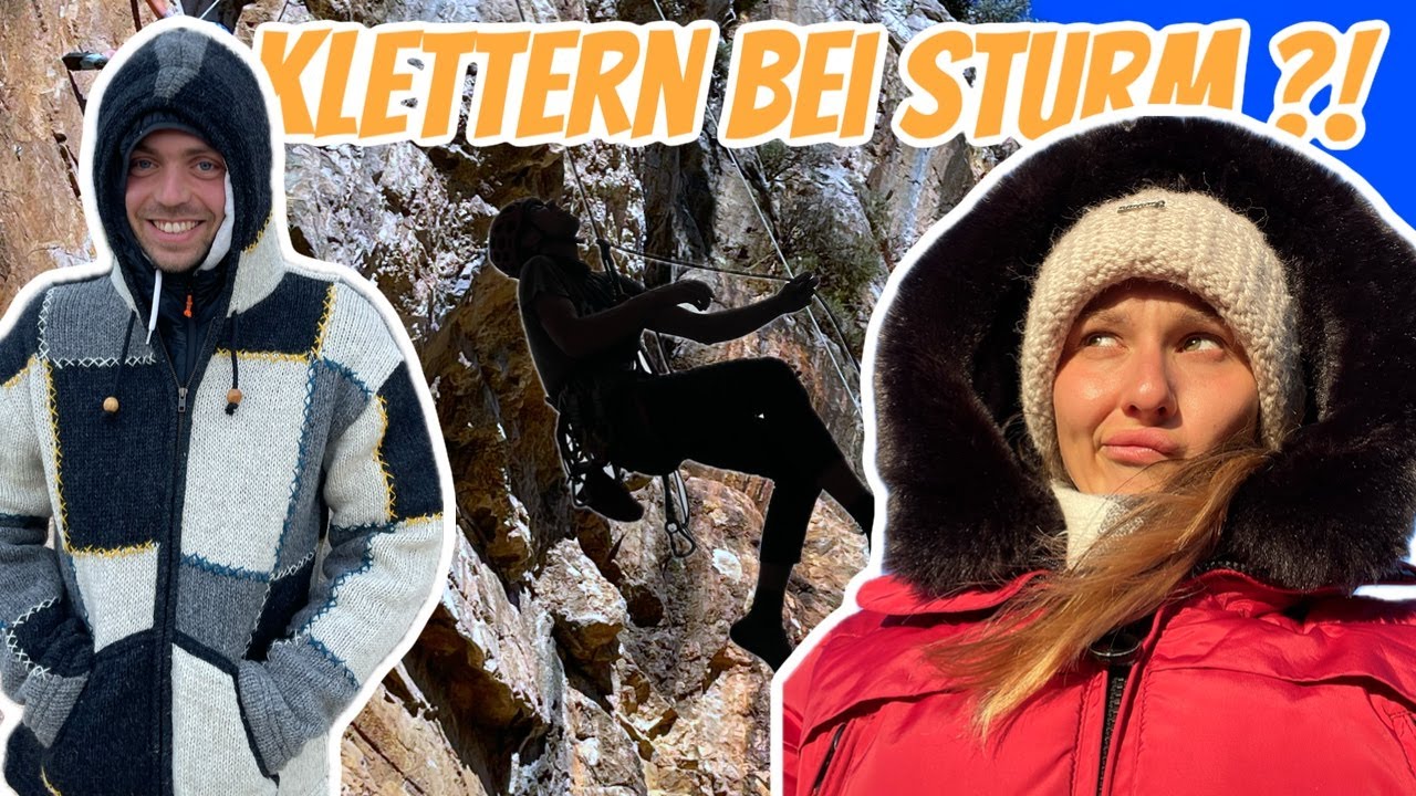 Klettern im Winter bei STURM?! 🌪️🇹🇷 VANLIFE Türkei
