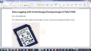Data Logging with ControlLogix/CompactLogix (1756/1769)