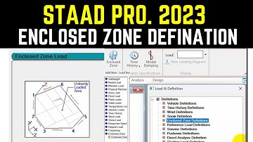 STAAD Pro. 2023 || Enclosed Zone Definition || STAAD Pro. 2023 New Features ||