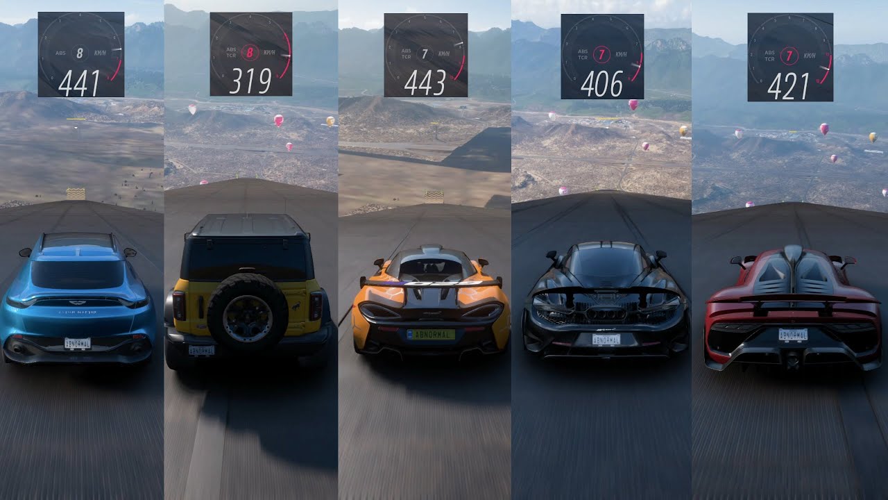 FORZA HORIZON 5 - UNREAL TOP SPEED | EPISODE ALL 2021 CARS - YouTube