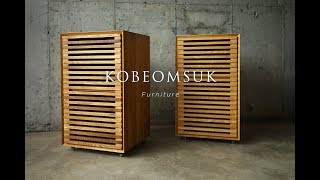 Kobeomsuk furniture - Making of Movable White Oak Cabinet