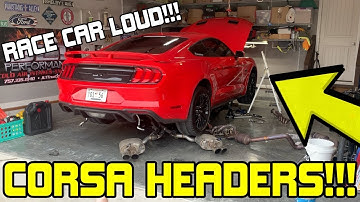 CORSA Headers | Double Helix X-Pipe | Active Exhaust | 2018-2021 Mustang GT