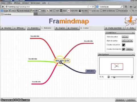 framindmap un outil de carte mentale (tutoriel français)