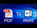 How to Convert PDF to Word [No 3-Party Software]