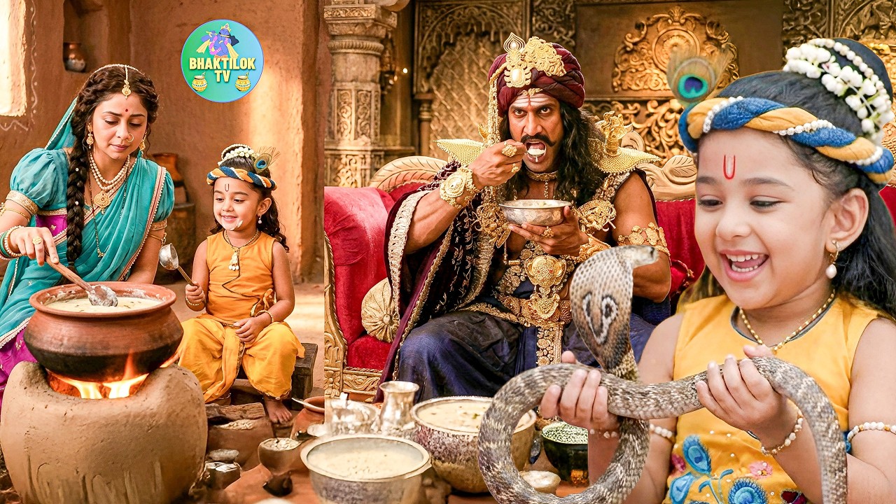 कान्हा ने मैया के साथ मिलकर मामा कंस को खिलाई जहरीली खीर || Yashomati Maiya Ke Nandlala