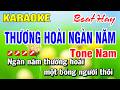Karaoke Thương Hoài Ngàn Năm [ Beat Hay ] Nhạc Sống Tone Nam | Hoài Phong Organ