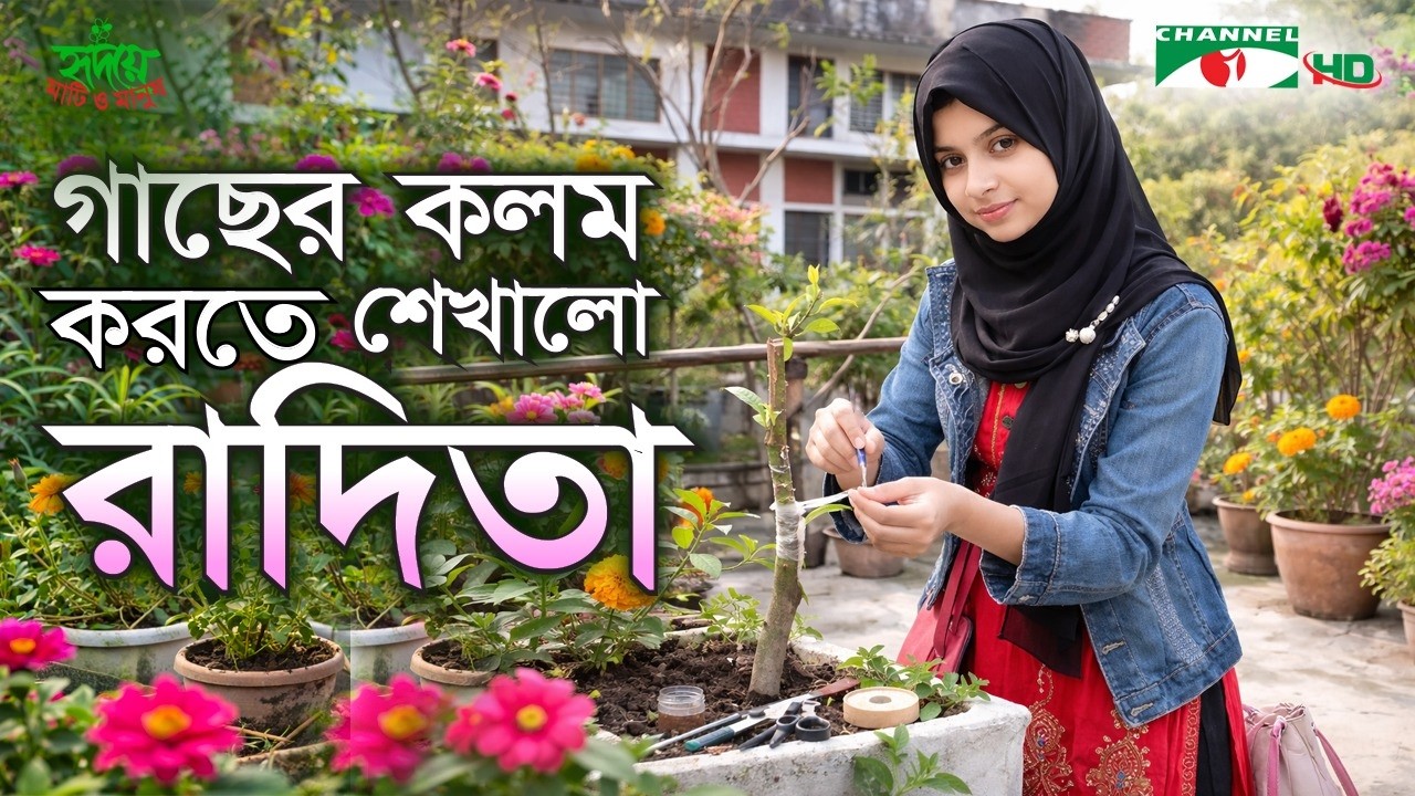 কীভাবে গাছের কলম করতে হয় শেখালো রাদিতা | ছোটদের কৃষি | পর্ব ১৯ | CropKids | Shykh Seraj | Channel i