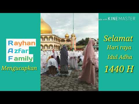 Suasana sholat Idul Adha di mesjid Al Abror.