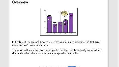 MH4510 Lecture 4 part 0 - overview