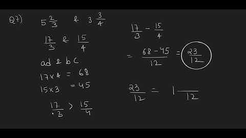 Class 6th ICSE Fractions Ex- 5 C