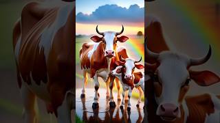👨👨Gaya Ki Pura Family Story😀|New Knobb Cartoon Shorts| #family #rainyday #youtube #youtubeshort #cow