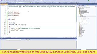 C Programming - Complete Tutorial - rand, srand and time(null).Store value to an array automatically