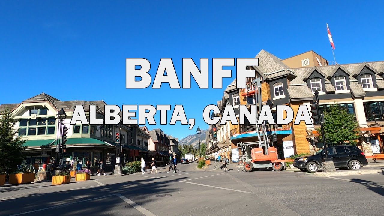 Banff, Alberta, Canada - Driving Tour 4K
