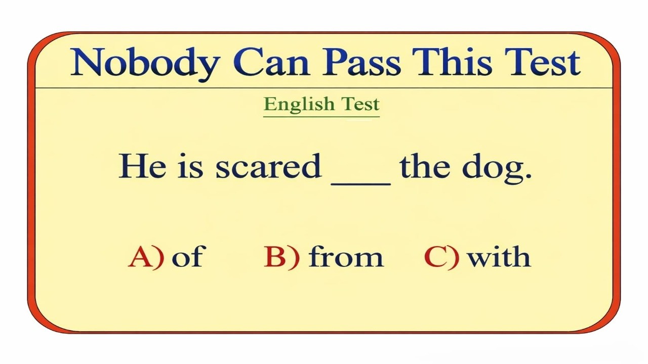 Nobody Can Pass This Test | English Grammar Sentences Quiz | Test Your Skills | E for MCQs