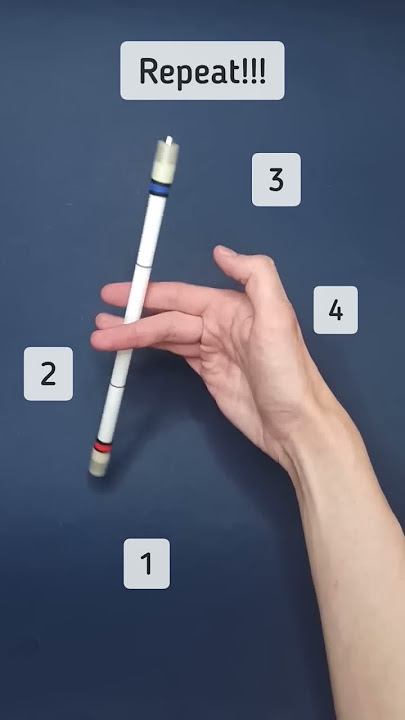 4 steps to pen spinning🖋️