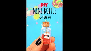 DIY MINI BOTTLE CHARM | Valentine Gift Ideas | Valentine's Day Gift Ideas #shorts