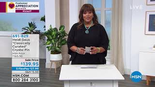 Heidi Daus "Classically Curated" Crystal Pin