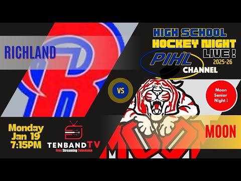 Mon Jan 19 - Richland vs. Moon  -  2026 PIHL High School Hockey Night LIVE!
