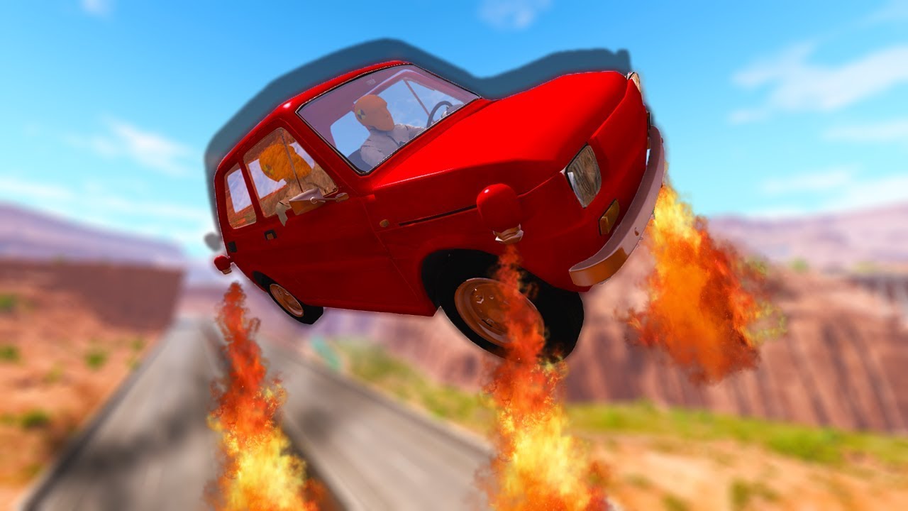 AMAZING FLYING CAR! - BeamNG Drive