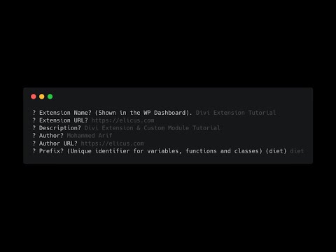 Divi Custom Module Setup - YouTube